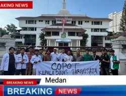 Forum Aktivis Mahasiswa Kota Medan Geruduk Dinas Pariwisata dan Kantor Walikota Desak Copot Odi Batubara