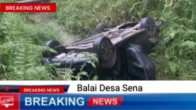 Mobil Sedan Terjun ke Parit di Batang Kuis , Polisi Pastikan Bukan Aksi Begal