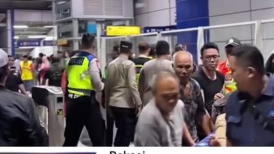 KA Argo Bromo Anggrek Bertabrakan Dengan Commuter Line KRL di Stasiun Bekasi Timur