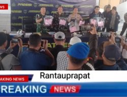AKBP Wahyu Endrajaya ,S.I.K ,M.Si.Memimpin Rilis Pers Pengungkapan Penganiayaan