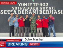 YONIF TP 902 SRI PADUKA GOCAH Menerima Kunjungan Dari Media