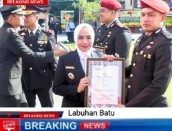 Bupati dan Wakil Bupati Labuhan Batu Hadiri Upacara HUT Bhayangkara ke -80