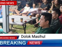 TNI dan Masyarakat Nobar Pada Pertandingan Piala Dunia Timnas Perancis Vs Timnas Maroko