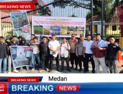 Massa PPAML Geruduk Mapolda dan Desak Usut TPPU Tambang Emas Ilegal Kobol di Madina