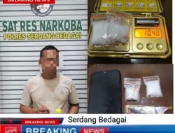 Polres Sergai Ringkus Pengedar Sabu di Perbaungan 10,40 Gram Narkotika Diamankan
