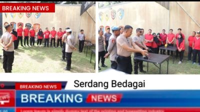 Polres Sergai dan Pengadilan Agama Gelar Latihan Menembak Bersama Pererat Sinergi Antara Lembaga