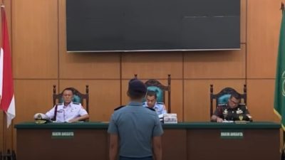 Persidangan Terdakwa Mayor Laut Faisal Mulia S.S,T Han Terkait Tindak Pidana Penyalahgunaan Narkotika