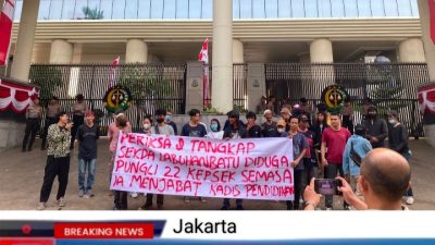 HIMLAB RAYA JAKARTA DESAK KEJAGUNG REPUBLIK INDONESIA SEGERA PERIKSA DAN TANGKAP ABDI JAYA POHAN DUGAAN PUNGLI PELANTIKAN 22 KEPALA SEKOLAH